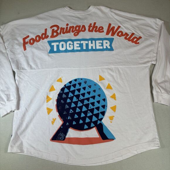 Disney Spirit Jersey Adult XL White Epcot Food & Wine Festival Spaceship 2023 - Picture 1 of 10